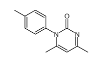 4,6-dimethyl-1-(p-tolyl)pyrimidin-2(1H)-one结构式