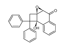 (2aS,3aR,8bS)-8b-hydroxy-1,1-diphenyl-1,8b-dihydro-2H-cyclobuta[1,2]naphtho[2,3-b]oxiren-4(3aH)-one Structure
