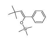 ((3,3-dimethyl-1-phenylbut-1-en-1-yl)oxy)trimethylsilane Structure