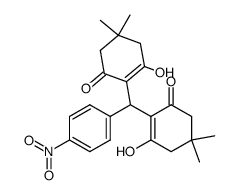 2,2'-(4-nitrophenylmethylene)bis(3-hydroxy-5,5- dimethyl-2-cyclohexene-1-one)结构式