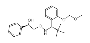 (1R)-2-[({(1S)-1-[2-(methoxymethoxy)phenyl]-2,2-dimethylpropyl}amino)oxy]-1-phenylethanol结构式