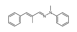 N-Methyl-N'-[(E)-2-methyl-3-phenyl-prop-2-en-(E)-ylidene]-N-phenyl-hydrazine结构式