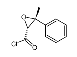 Oxiranecarbonyl chloride, 3-methyl-3-phenyl-, trans- (9CI) Structure