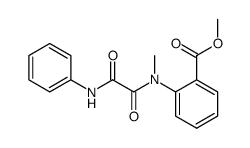 2-[(1,2-dioxo-2-(methylamino)ethyl)phenylamino]benzoic acid methyl ester Structure