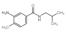 3-amino-N-isobutyl-4-methylbenzamide structure