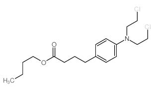 Benzenebutanoic acid, 4-[bis(2-chloroethyl)amino]-, butyl ester Structure