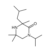 3,5,5-trimethyl-3-(2-methylpropyl)-1-propan-2-ylpiperazin-2-one Structure