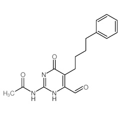 Acetamide,N-[4-formyl-1,6-dihydro-6-oxo-5-(4-phenylbutyl)-2-pyrimidinyl]-结构式