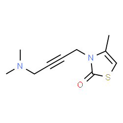 2(3H)-Thiazolone,3-[4-(dimethylamino)-2-butynyl]-4-methyl-(9CI) structure