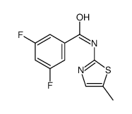 Benzamide, 3,5-difluoro-N-(5-methyl-2-thiazolyl)- (9CI) Structure