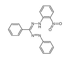 1-o-Nitrophenyl-3,5-diphenylformazan Structure