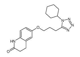 6-[3-(1-cyclohexyltetrazol-5-yl)propoxy]-3,4-dihydro-1H-quinolin-2-one结构式