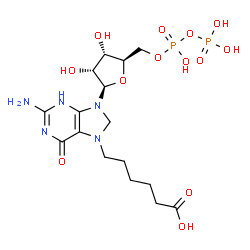 7-(5-carboxypentyl)guanosine 5'-diphosphate Structure