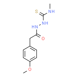 1-[[2-(4-methoxyphenyl)acetyl]amino]-3-methylthiourea结构式