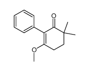 2-Cyclohexen-1-one,3-methoxy-6,6-dimethyl-2-phenyl-(5CI) Structure