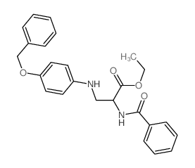 Alanine,N-benzoyl-3-[[4-(phenylmethoxy)phenyl]amino]-, ethyl ester picture