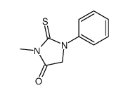 3-methyl-1-phenyl-2-sulfanylideneimidazolidin-4-one结构式