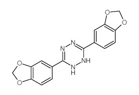 1,2,4,5-Tetrazine,3,6-bis(1,3-benzodioxol-5-yl)-1,4-dihydro-结构式
