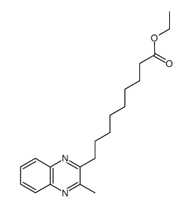 ethyl 9-(3-methylquinoxalin-2-yl)nonanoate结构式