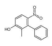 [1,1-Biphenyl]-3-ol,2-methyl-6-nitro-(9CI) structure
