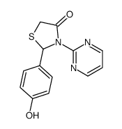 2-(4-hydroxyphenyl)-3-pyrimidin-2-yl-1,3-thiazolidin-4-one Structure