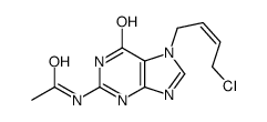 N-[7-(4-chlorobut-2-enyl)-6-oxo-3H-purin-2-yl]acetamide结构式