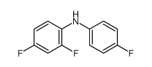 2,4-difluoro-N-(4-fluorophenyl)aniline结构式