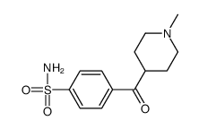 4-(1-methylpiperidine-4-carbonyl)benzenesulfonamide结构式