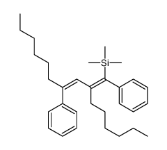 (2-hexyl-1,4-diphenyldeca-1,3-dienyl)-trimethylsilane结构式