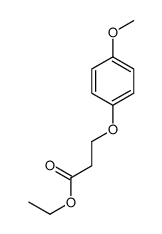 ethyl 3-(4-methoxyphenoxy)propanoate结构式