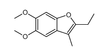 2-ethyl-5,6-dimethoxy-3-methyl-1-benzofuran Structure