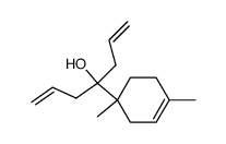 4-(1,4-dimethyl-3-cyclohexenyl)-1,6-heptadien-4-ol结构式