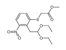 methyl [(2-(2,2-diethoxyethyl)-3-nitrophenyl)thio]acetate结构式