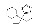 4-(3-thiophen-2-ylpentan-3-yl)morpholine结构式