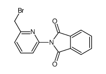 N-(2-溴甲基吡啶-6-基)邻苯二甲酰亚胺结构式