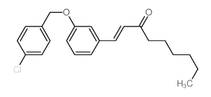 1-[3-[(4-chlorophenyl)methoxy]phenyl]non-1-en-3-one Structure