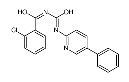 2-chloro-N-[(5-phenylpyridin-2-yl)carbamoyl]benzamide结构式