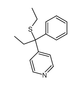 4-(1-(ethylthio)-1-phenylpropyl)pyridine结构式