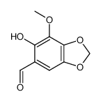 2-hydroxy-3-methoxy-4,5-methylenedioxybenzaldehyde Structure