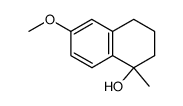 1,2,3,4-tetrahydro-6-methoxy-1-methyl-1-naphthalenol结构式