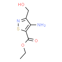 5-Isothiazolecarboxylicacid,4-amino-3-(hydroxymethyl)-,ethylester(9CI) Structure