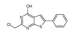 2-(Chloromethyl)-6-phenylthieno[2,3-d]pyrimidin-4(3H)-one Structure