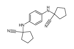 1,1'-p-phenylenediamino-bis-cyclopentanecarbonitrile结构式
