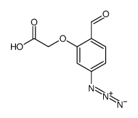 2-(5-azido-2-formylphenoxy)acetic acid Structure