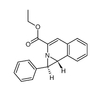 ethyl 1-phenyl-1,8b-dihydroazirino(2,1-a)isoquinoline-2-carboxylate结构式