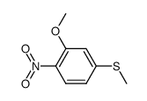 2-methoxy-4-(methylsulfanyl)-1-nitrobenzene结构式