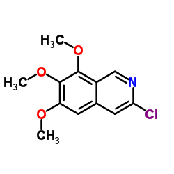 ISOQUINOLINE, 3-CHLORO-6,7,8-TRIMETHOXY- structure