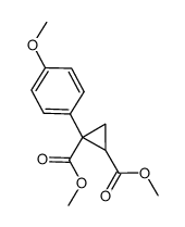 dimethyl 1-(4-methoxyphenyl)-1,2-cyclopropanedicarboxylate Structure