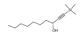 (R)-1-(trimethylsilyl)dec-1-yn-3-ol结构式