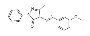 2,4-dihydro-4-[(3-methoxyphenyl)azo]-5-methyl-2-phenyl-3H-pyrazol-3-one Structure